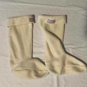 Hunter Original Tall Boot Socks - L Fleece Hunter White